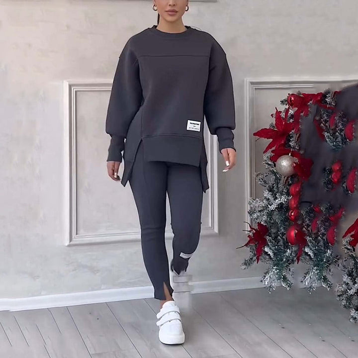 CHARLENE | Casual women's sweatshirt and leggings set