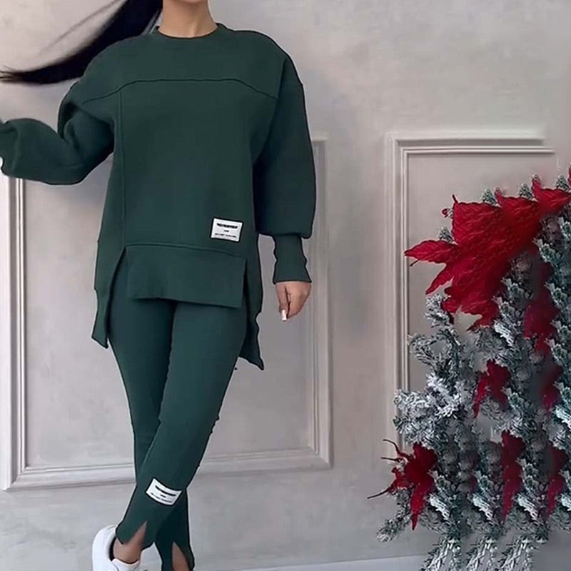 CHARLENE | Casual women's sweatshirt and leggings set